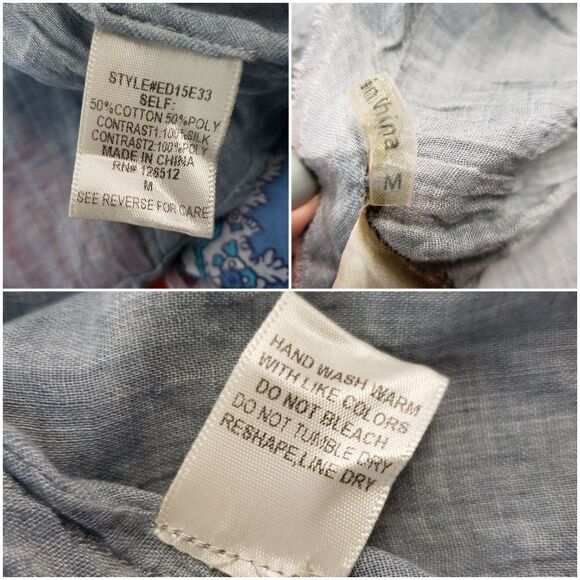 Aratta silent journey asymmetrical mixed media top - Picture 7 of 8